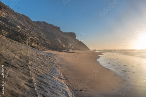 Backlight on the Carreagem Beach. Aljezur. Algarve