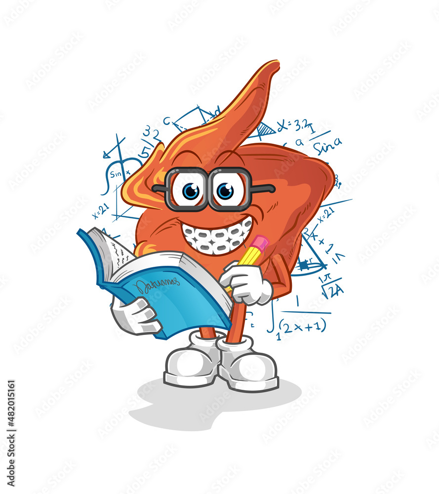 Obraz premium chicken wing geek cartoon. cartoon mascot vector