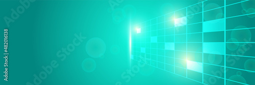 Wallpaper Mural Technology global green wide banner design background Torontodigital.ca