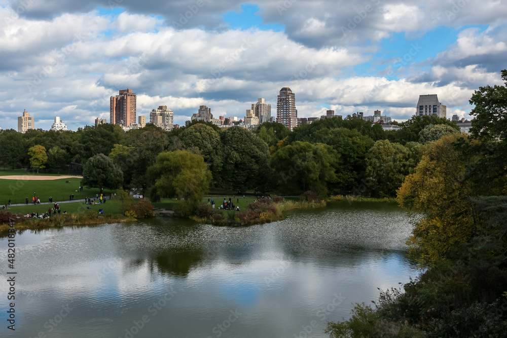 Wolkenkratzer über Central Park
