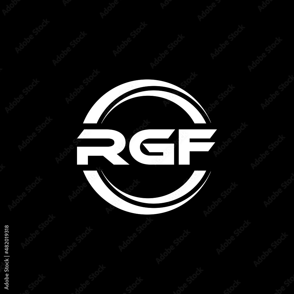 RGF letter logo design with black background in illustrator, vector logo modern alphabet font overlap style. calligraphy designs for logo, Poster, Invitation, etc. RGF letter logo design with black background in illustrator, vector logo modern alphabet font overlap style. calligraphy designs for logo, Poster, Invitation, etc.