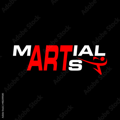 Martial Art Typography Logo Design