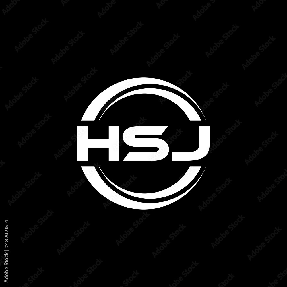 HSJ letter logo design with black background in illustrator, vector logo modern alphabet font overlap style. calligraphy designs for logo, Poster, Invitation, etc. HSJ letter logo design with black background in illustrator, vector logo modern alphabet font overlap style. calligraphy designs for logo, Poster, Invitation, etc.