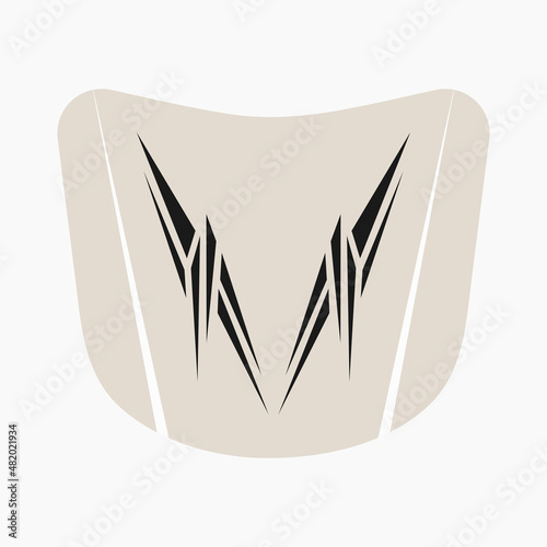 tribal stripe for car vector image