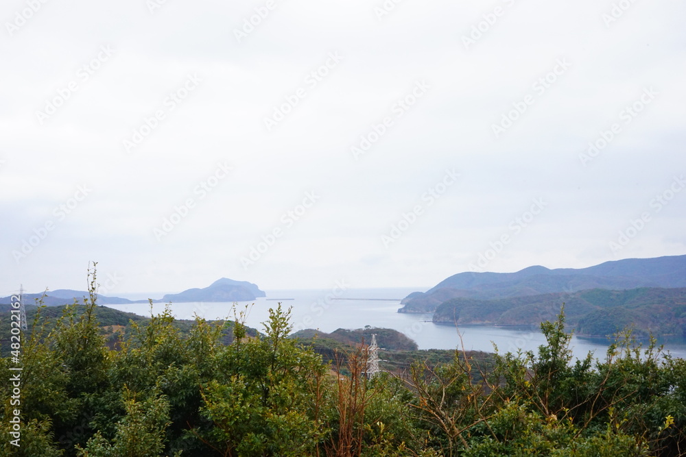 日本 長崎県 対馬 万関展望台 日本 長崎県 対馬 万関展望台