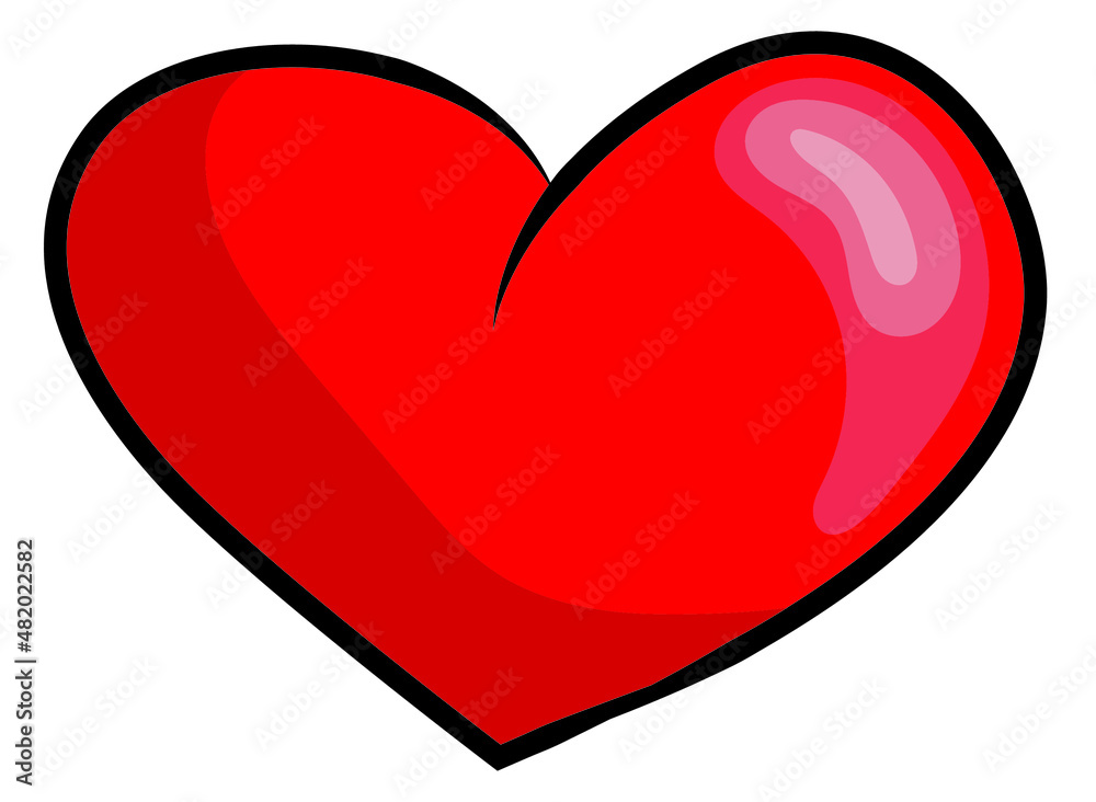 Heart illustration. Valentine's Day. Vector illustration. Heart illustration. Valentine's Day. Vector illustration.