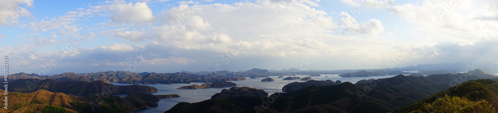 日本 長崎県 対馬 烏帽子岳展望台