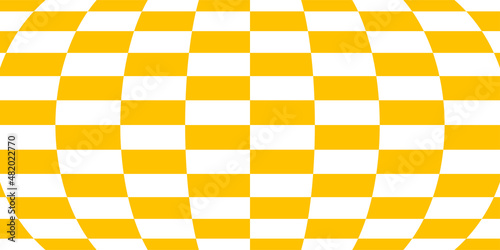 Distorted surface. Chess background with distortion