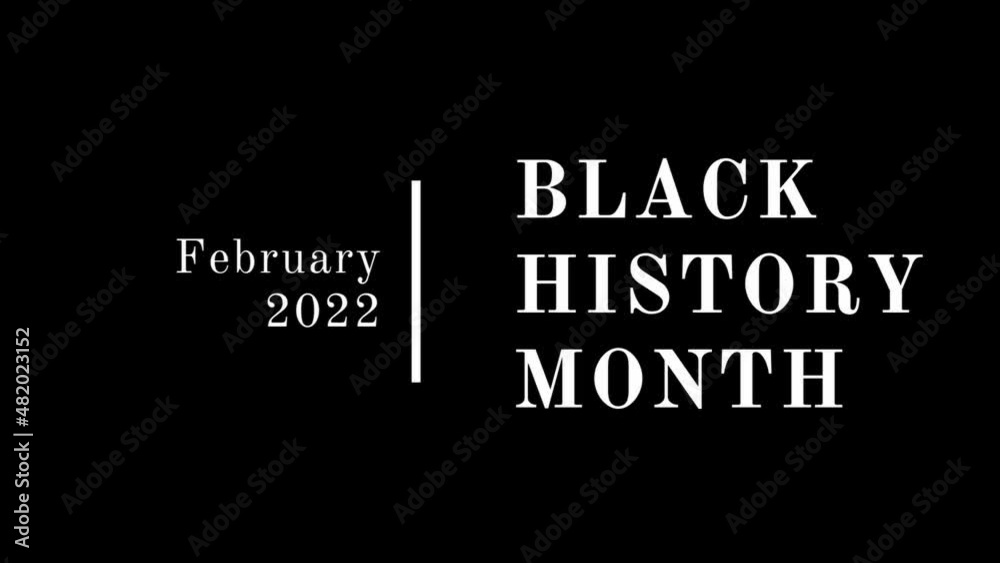 Black History Month - animated flyer, background Black History Month - animated flyer, background