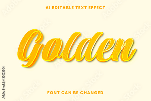 Golden Text effect 
