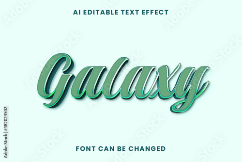 Galaxy Text Effect 