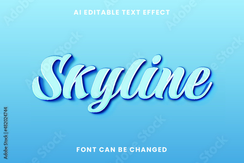 Skyline Text Effect 