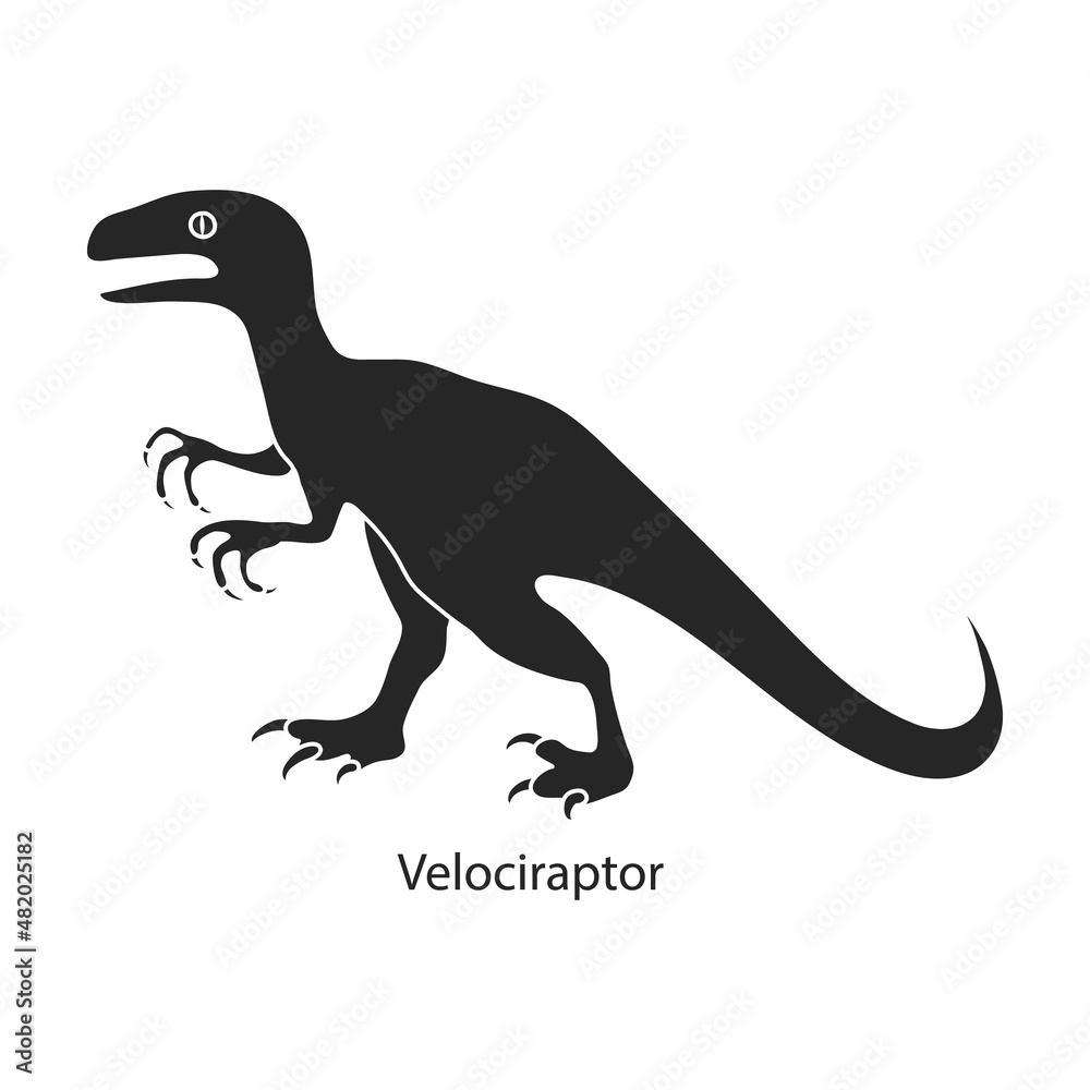 Ancient dinosaur vector icon.Black vector icon isolated on white background ancient dinosaur.