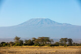 KENYA - AUGUST 16, 2018: Mt Kilimanjaro in Amboseli National Park