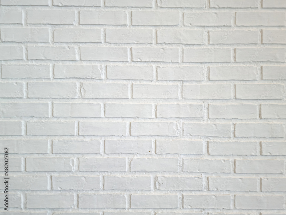 white square block brick surface pattern. abstract cement wall design in house room