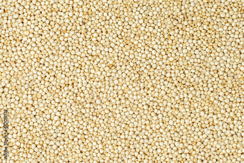 Organic quinoa seeds. Super food. Top view
