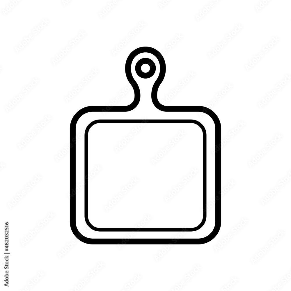 Obraz premium cutting board flat design vector template