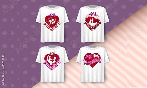 Happy Valentines Day T-shirt Bundle design