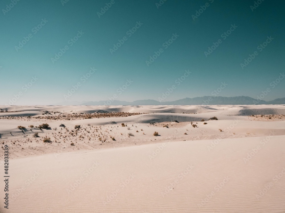 White Sands National Park . Sand Dunes in New Mexico White Sands National Park . Sand Dunes in New Mexico