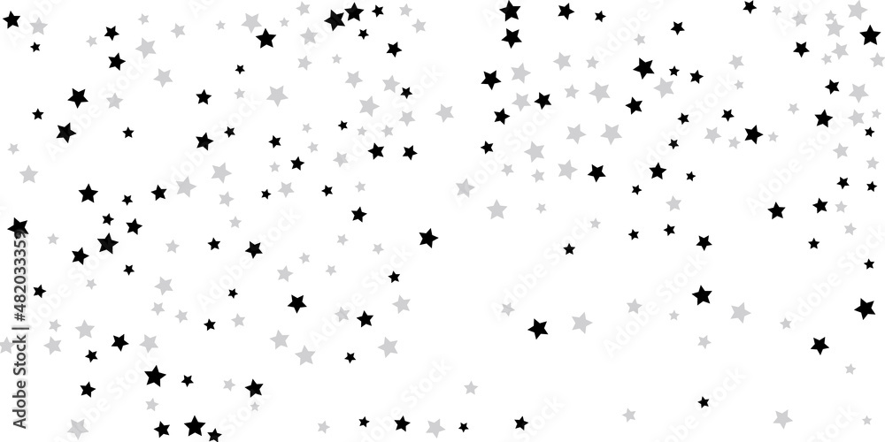 Silver star confetti. Falling stars on a white background. Illustration of flying shining stars. Decorative element. Suitable for your design, postcards, invitations, gift, vip. Silver star confetti. Falling stars on a white background. Illustration of flying shining stars. Decorative element. Suitable for your design, postcards, invitations, gift, vip.