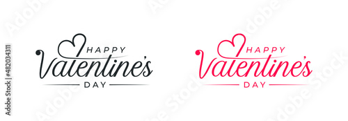 Abstract happy valentines day logo, happy valentines day, love day vector logo design