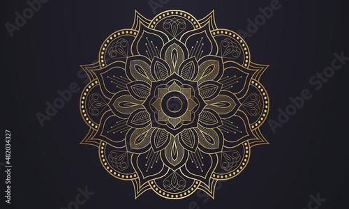 Flower mandala design eps file