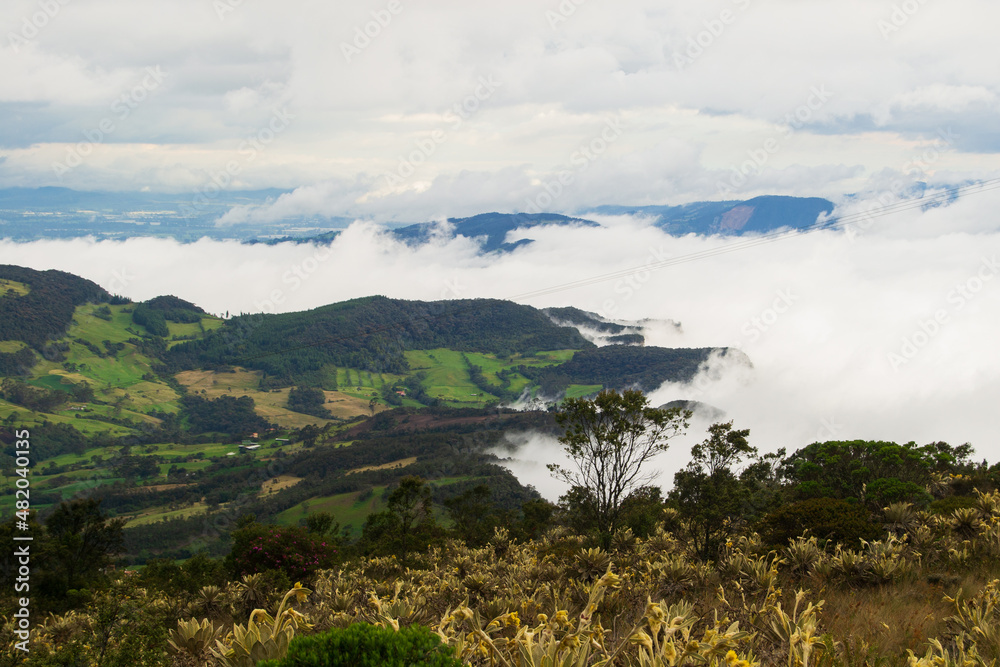 Fototapeta premium Clouds in the moorland