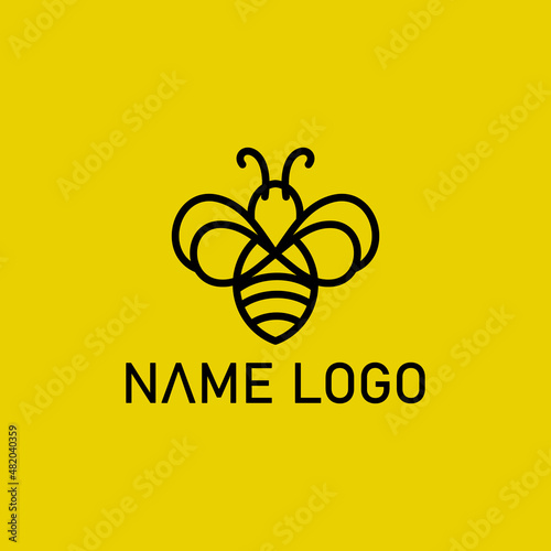 Bee logo design