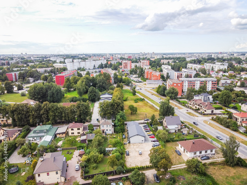 aerial view of the eastern europe city © Ritvars