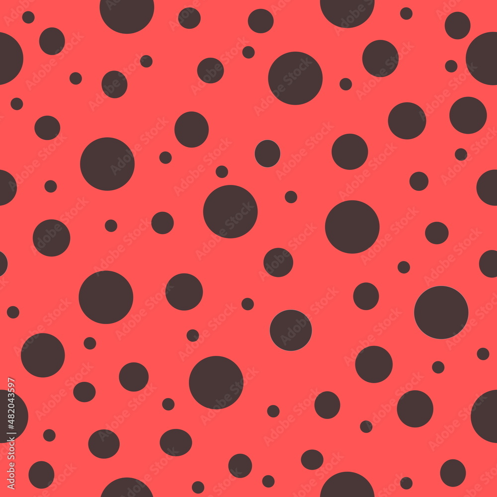 Seamless pattern with dots, red and black color background, spotted vector drawing
Seamless pattern with dots, red and black color background, spotted vector drawing
