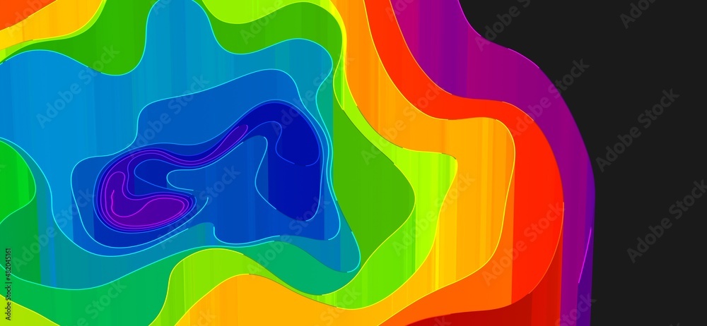 Liquid shapes abstract holographic 3D wavy background Liquid shapes abstract holographic 3D wavy background