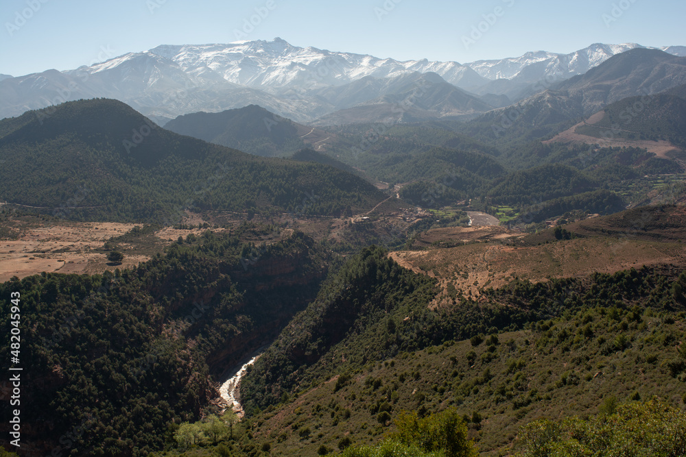 moroccan mountains and valley