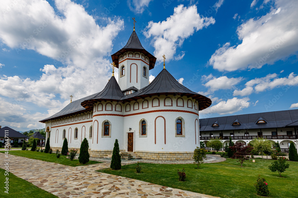 An orthodox monastery in the Bucovina in Romania