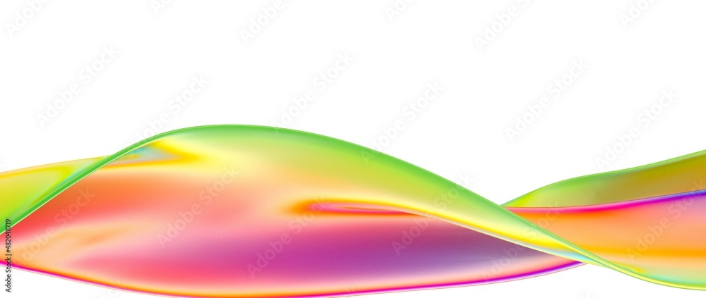 Fototapeta premium Abstract rainbow light wave futuristic