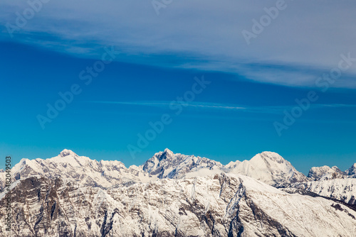 On the Matajur in a winter day