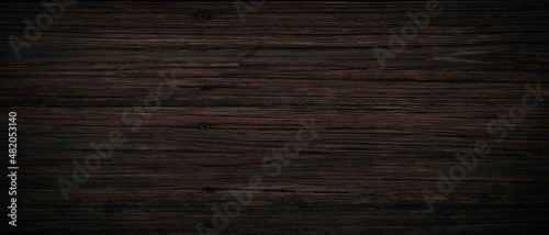 Dark wood background, old black wood texture for background
