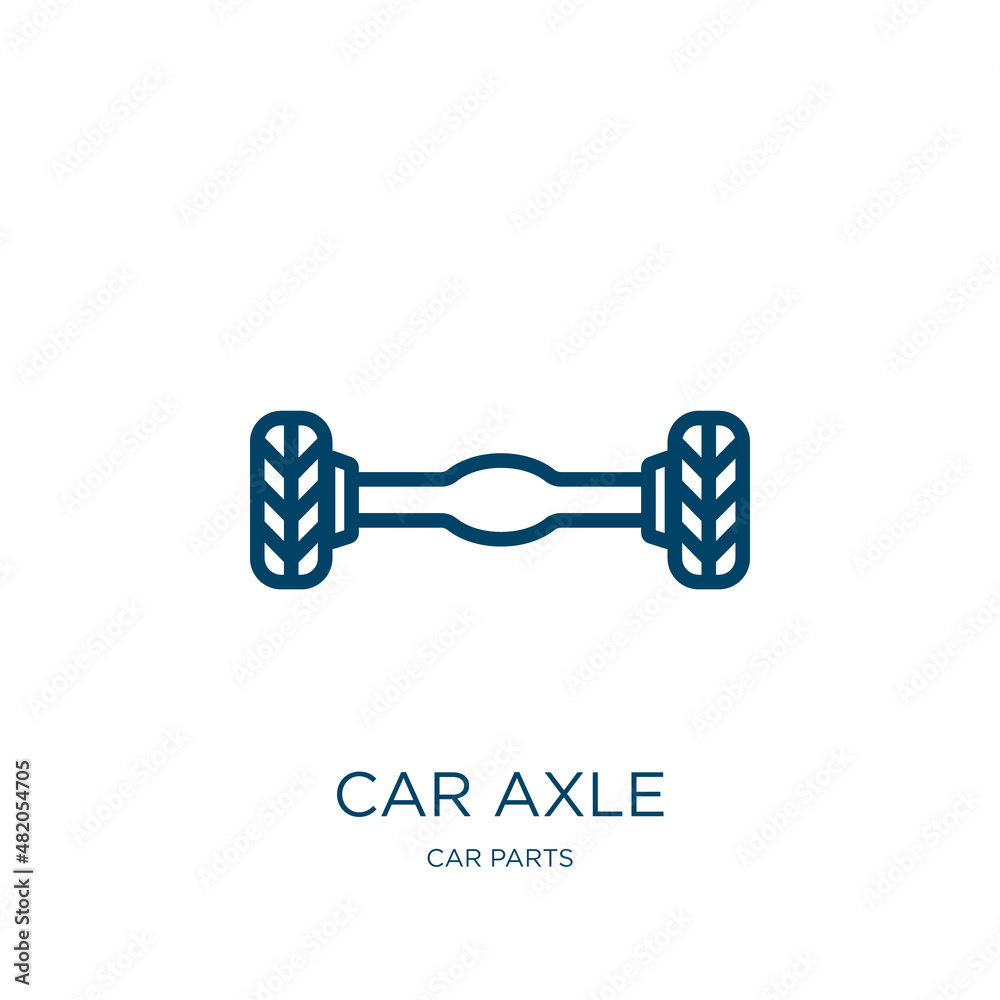 Vecteur Stock car axle icon from car parts collection. Thin linear car