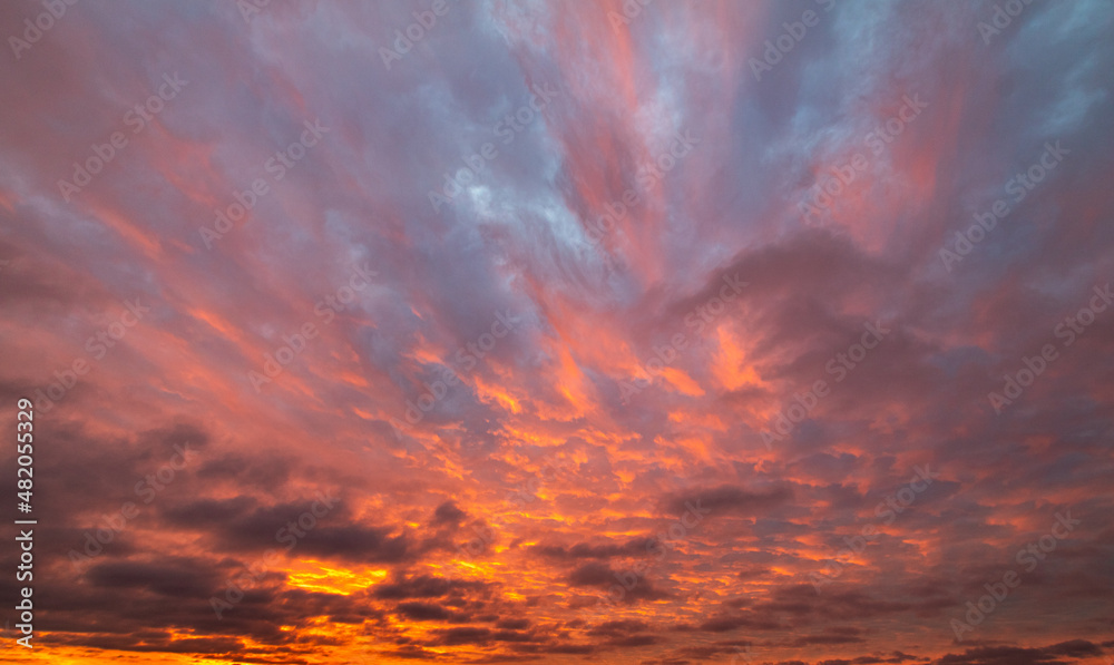 Obraz premium sky image with colorful clouds at sunset