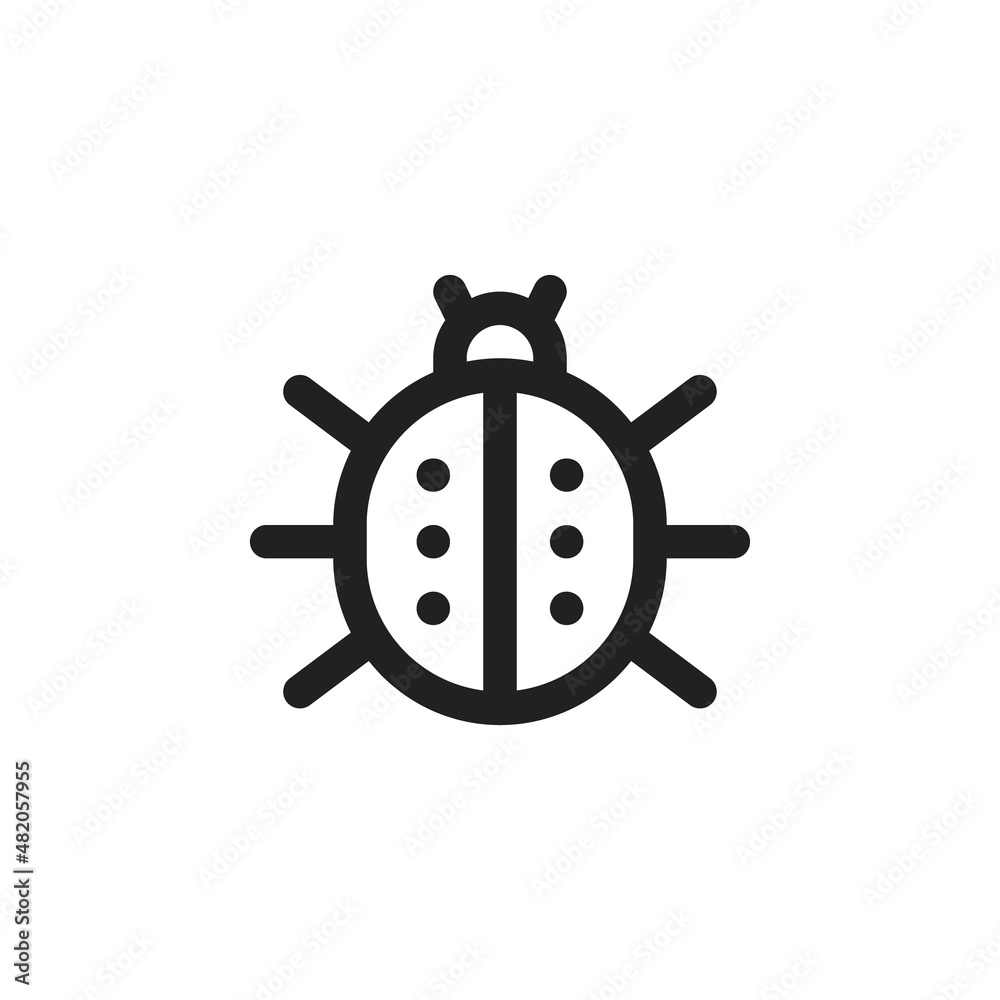 bug insect infection parasite icon. Isolated and flat illustration. Vector graphic. ladybug icon. isolated ladybug icon vector illustration from animals collection. bug insect infection parasite icon. Isolated and flat illustration. Vector graphic. ladybug icon. isolated ladybug icon vector illustration from animals collection.