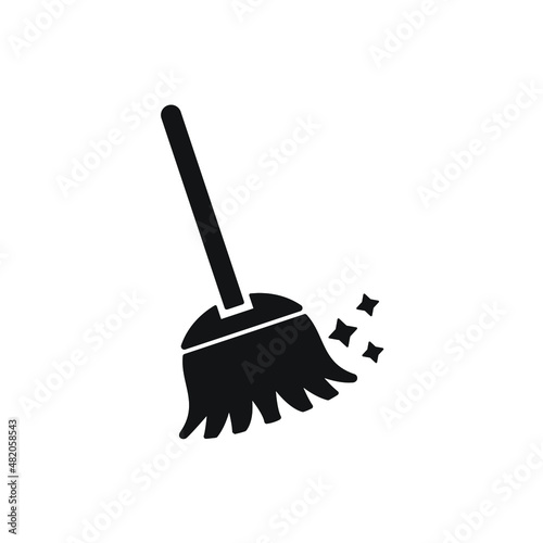 broom icons symbol vector elements for infographic web