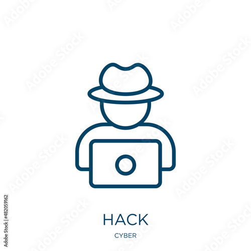 Fotografia hack icon from cyber collection