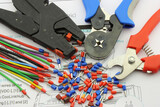 Tips for copper wires, colored copper wires and mounting tools.