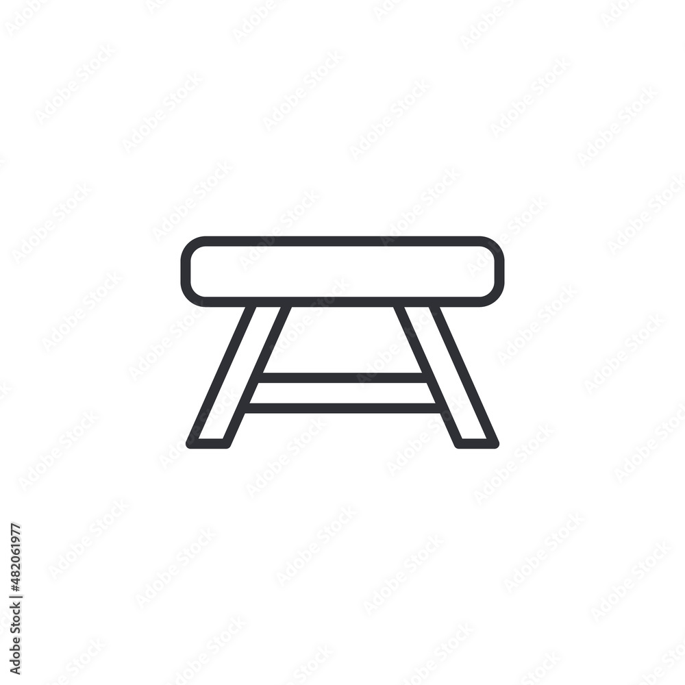 round chair icon isolated on white background. round chair icon isolated on white background.