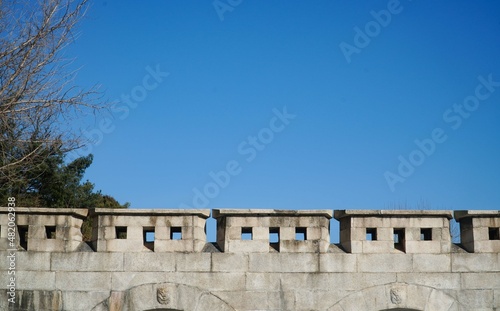 Fototapeta Naklejka Na Ścianę i Meble -  The wall of Hongjimun wall