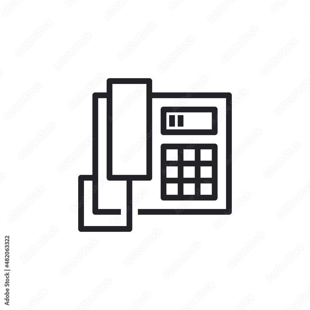 Old phone icon. Office Telephone - Vector Icon Isolated. Phone icon Old phone icon. Office Telephone - Vector Icon Isolated. Phone icon