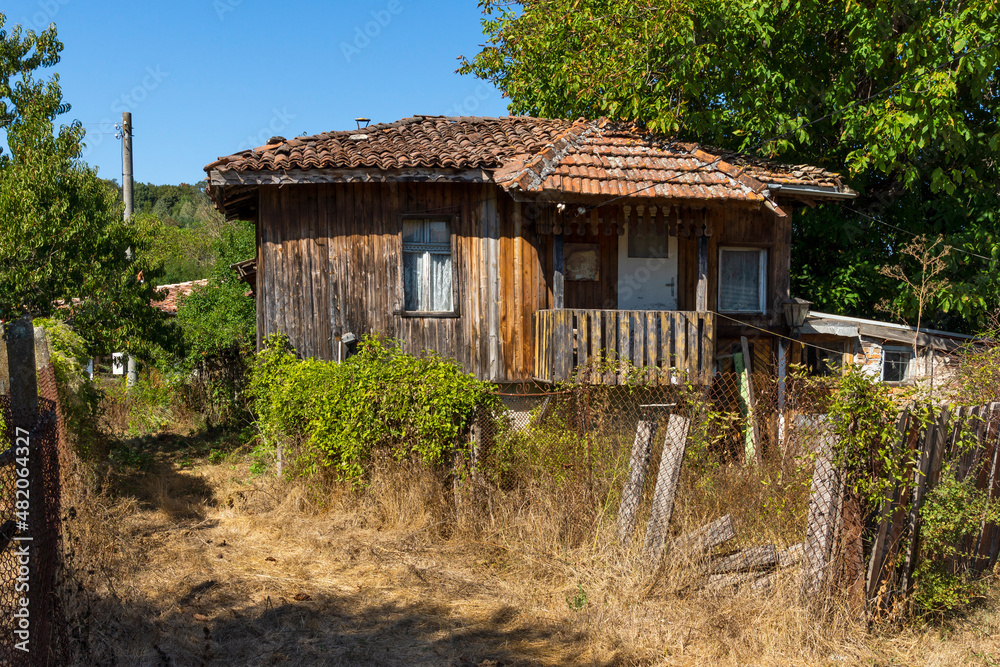 Nineteenth century Houses in village of Brashlyan, Bulgaria