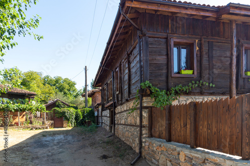Nineteenth century Houses in village of Brashlyan, Bulgaria © Stoyan Haytov