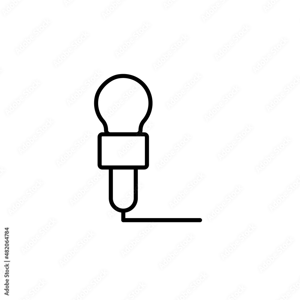 Microphone flat icon. Thin line signs for design logo, visit card, etc. Single high-quality outline symbol for web design or mobile app. Microphone outline pictogram. Microphone flat icon. Thin line signs for design logo, visit card, etc. Single high-quality outline symbol for web design or mobile app. Microphone outline pictogram.