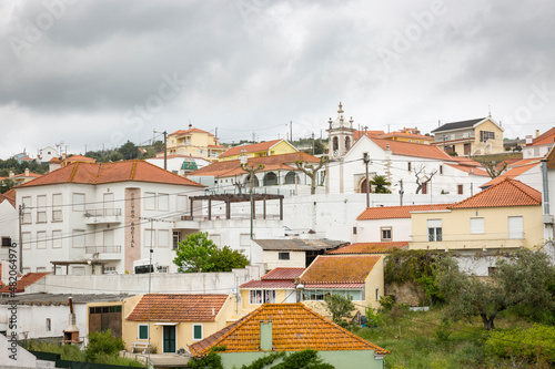 a view of Cheleiros town, Mafra, Portugal