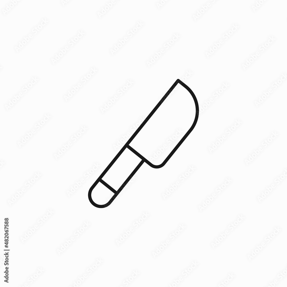 The knife icon. Chopper Knife symbol. Flat. Knife vector icon. Knife flat sign design. Knife symbol pictogram The knife icon. Chopper Knife symbol. Flat. Knife vector icon. Knife flat sign design. Knife symbol pictogram